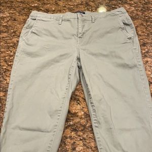 Bandolino Felicia size 4 cotton pale olive pants